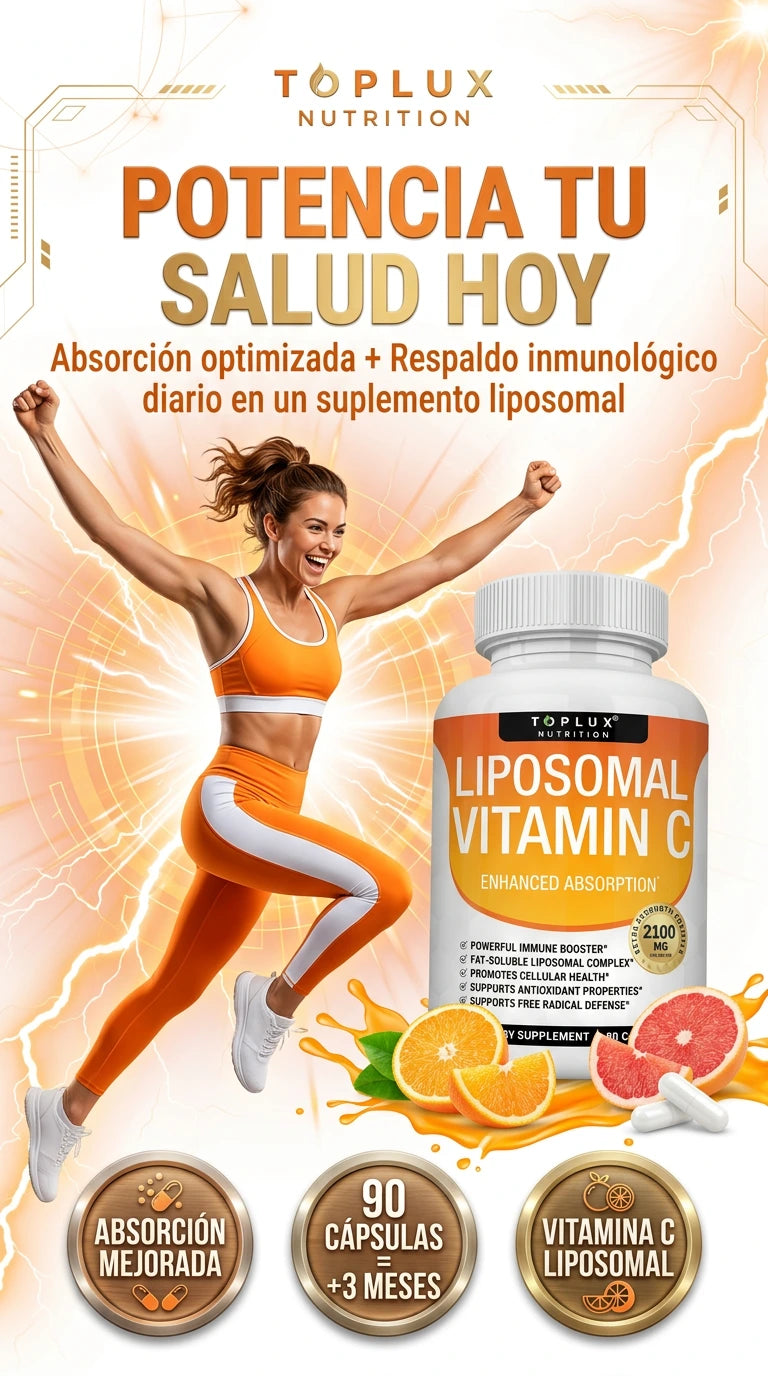 Vitamina C Liposomal Toplux — 90 cápsulas