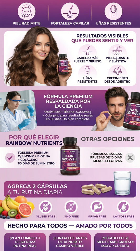 Rainbow Nutrients - Crecimiento Capilar