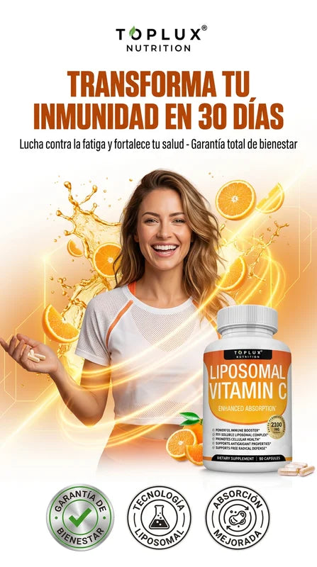 Vitamina C Liposomal Toplux — 90 cápsulas