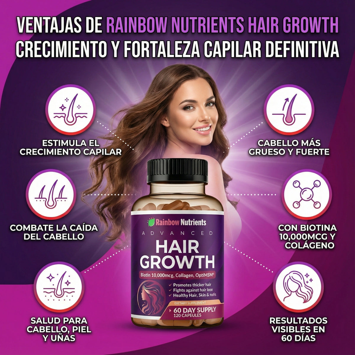 Rainbow Nutrients - Crecimiento Capilar